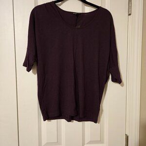 Express Plum Scoop Neck Dolman Tee - Size XS - NWT